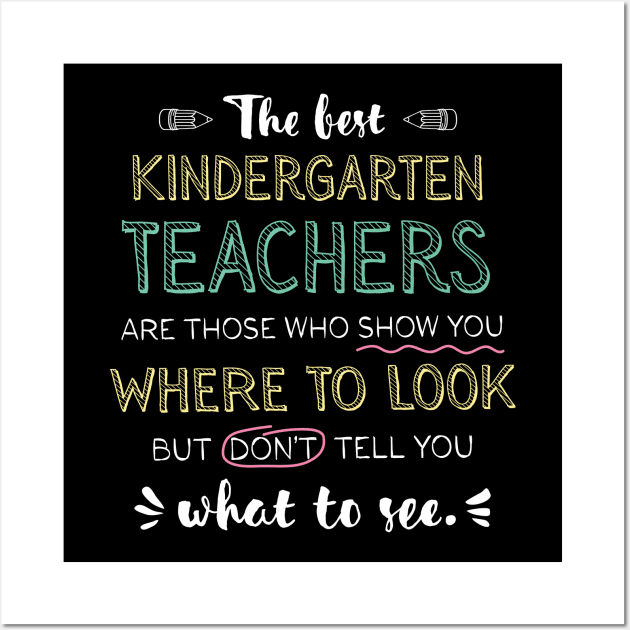 The best Kindergarten Teachers Appreciation Gifts - Quote Show you where to look Wall Art by BetterManufaktur